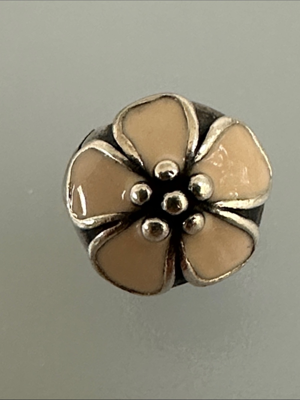 Pandora Charm with Beige Enamel